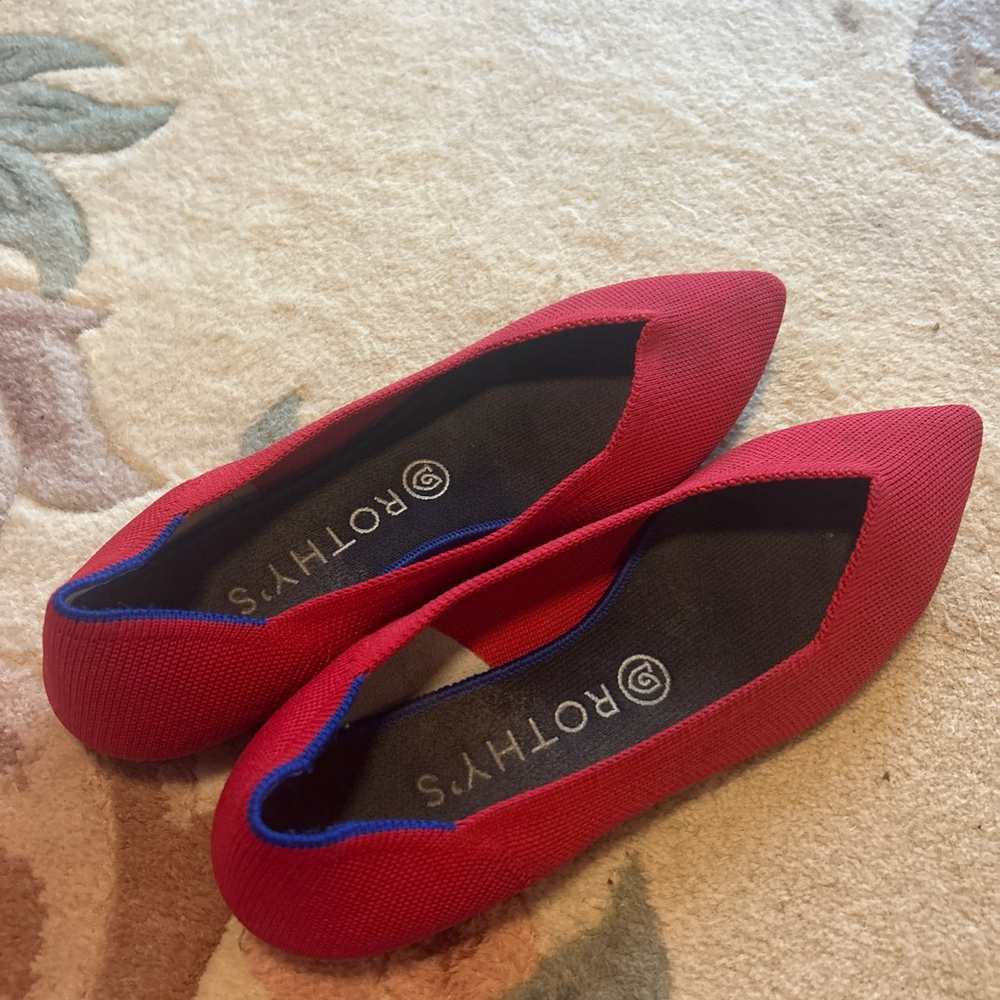 Rothy’s red shoes size 8.5